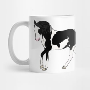 Black Tobiano Horse Mug